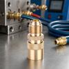 Brass Female Quick Coupling Heat Resistant Hose Barb Coupler  Mold Cooling Systems