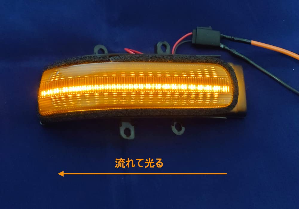 Toyota Compatible Smoked Lens Sequential Door Mirror Turn Signals with Switch for Sequential and Normal Compatible Estima Vanguard RAV4 30 Sienna