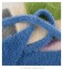 Women's Fluffy Knit Wool Triangle Headscarf - Sweet & Warm, Perfect for Autumn and Winter