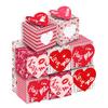 12pcs/lot Valentine's Day Gift Boxes for Biscuit Cookies Heart Express Love Cardboard Packaging Candies Box Wedding Decorations