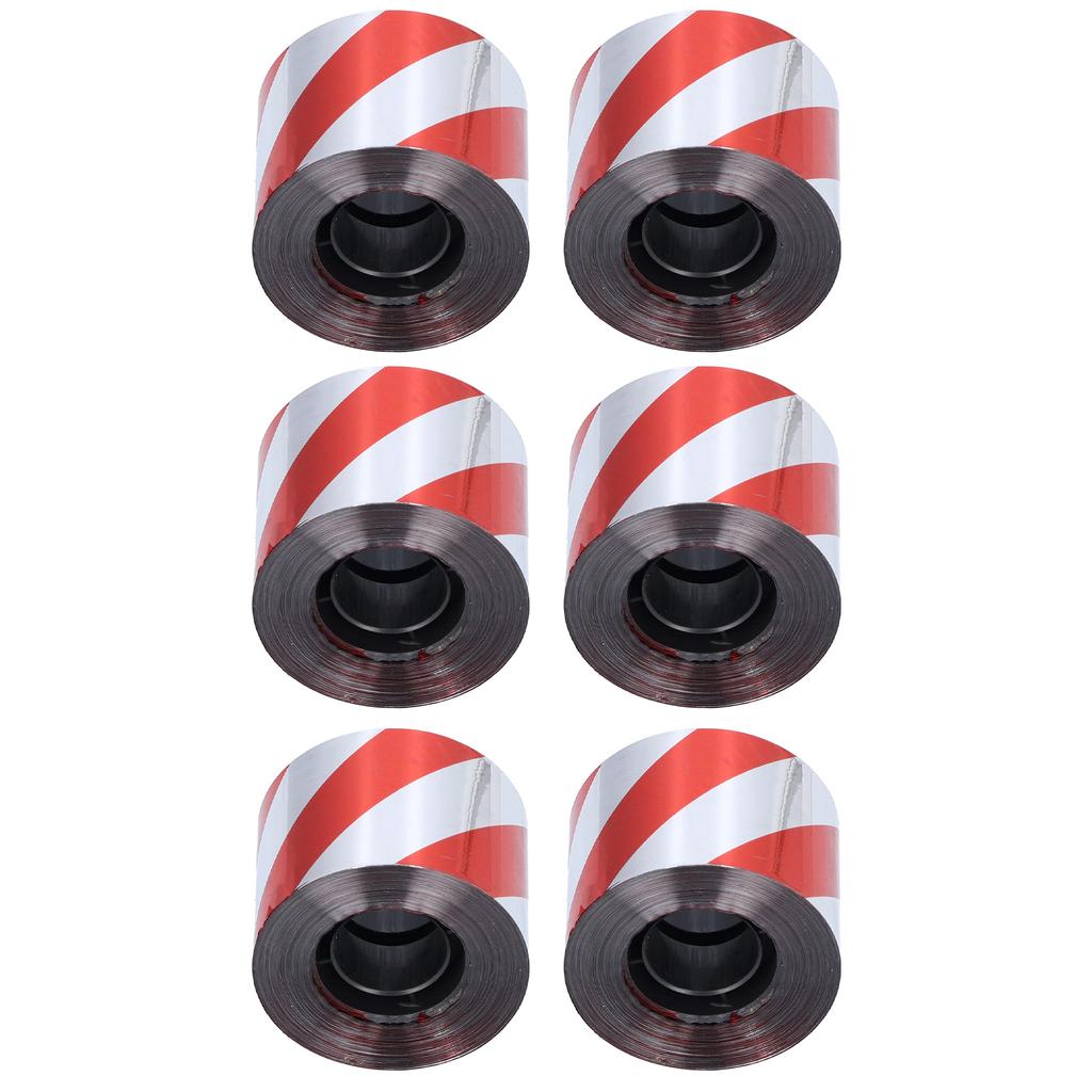 6 ADET Kuş Kovucu Yansıtıcı Korkutma Bandı Kuş Kovucu Şerit Bahçe Malzemeleri İçin Çift Taraflı Gümüş Kırmızı