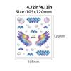 Moon Body Art Wings Fake Tattoo Temporary Tattoos Flowers Tattoo Stickers Butterfly Tattoo Stickers
