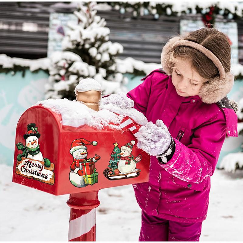 Christmas Decorations Refrigerator Magnet Room Decor Magnetic Christmas Tree Decorations Santa Reindeer Magnets Fridge Stickers