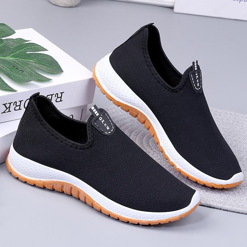 ****** and Autumn old ******* cloth shoes men's casual one-pedal s**t-soled walking shoes low-top breathable non-slip middle-aged father shoes