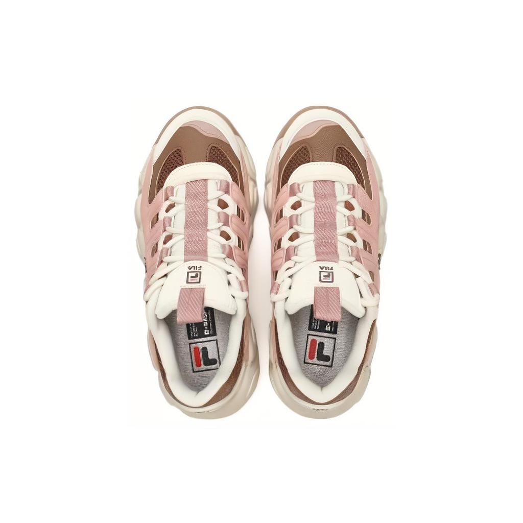 New FILA Croissant Chunky Sneakers 'Pink Brown' Women's F12W342103FMR