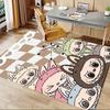 1pc LABUBU, Cute, Cartoon Office Carpet Soft Polyester Entrance Carpet Washable Non Slip Machine Was