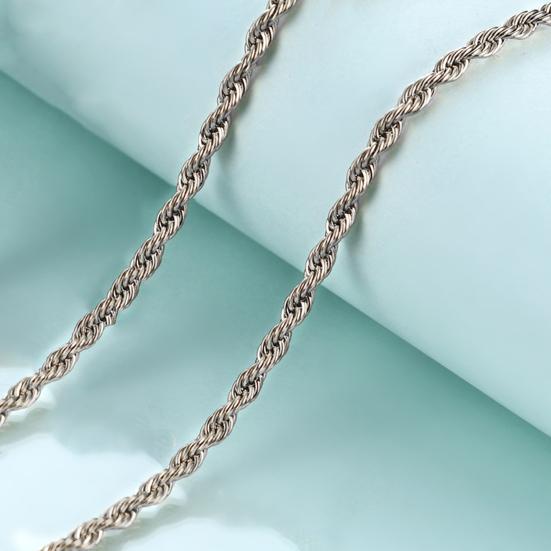 Unisex Casual Necklace Electroplating Fine Workmanship Neck Decoration Handsome Twist Necklace for Going Out