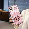 Cartoon Graffiti Phone Case For Huawei Honor Play5T Card slot Waterproof Fashion Design Durable Card bag Dirt-resistant