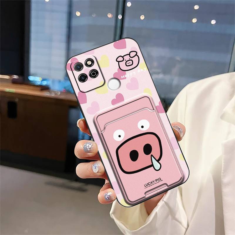 Cartoon Graffiti Phone Case For Huawei Honor Play5T Card slot Waterproof Fashion Design Durable Card bag Dirt-resistant