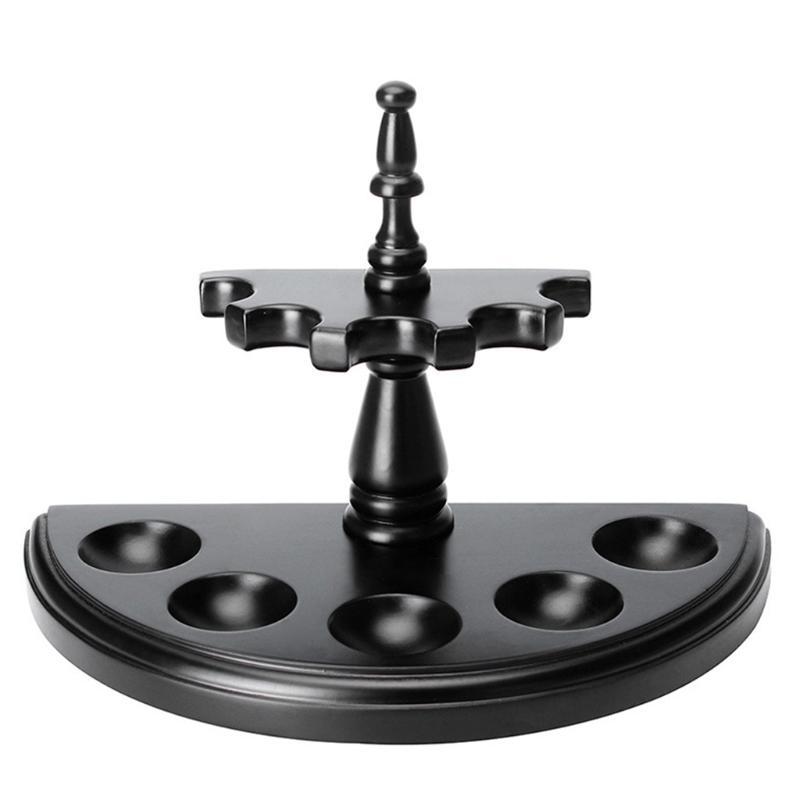  Wooden  Pipe Stand Rack Display Holder Suitable for 5 Smoking Pipes