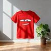 2026 Été Nouveau Voitures Flash McQueen Autour Manches Courtes Garçons et Filles Été Coton Tout-aller T-shirt Vêtements