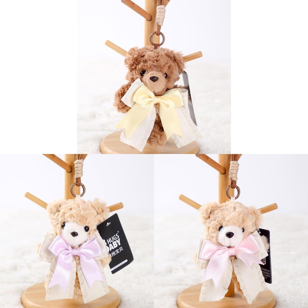 Cute Teddy Bear Ornament Plush Doll With Short Plush Material For Gift Giving