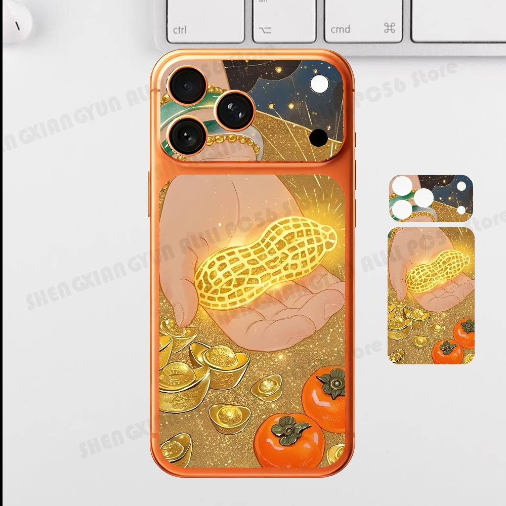 

Become Rich For Iphone 17 Pro ProMax Back Protective Decorative Sticker Back Cover iPhone17promax