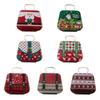 Christmas Tinplate Handbag Christmas Tin Gift Boxes Metal Candy Box Cookie Boxes for Holiday Xmas Party Supplies Ornaments Gift