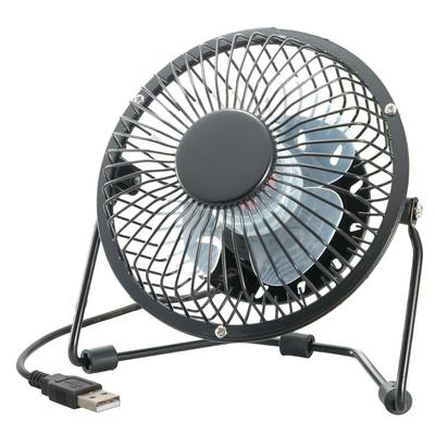 Ohm Electric Fan USB Mini Fan Desk Fan Mini Electric Desk Fan USB Power Supply Black Ohm Electric KIS-U10TPB-K 08-1611