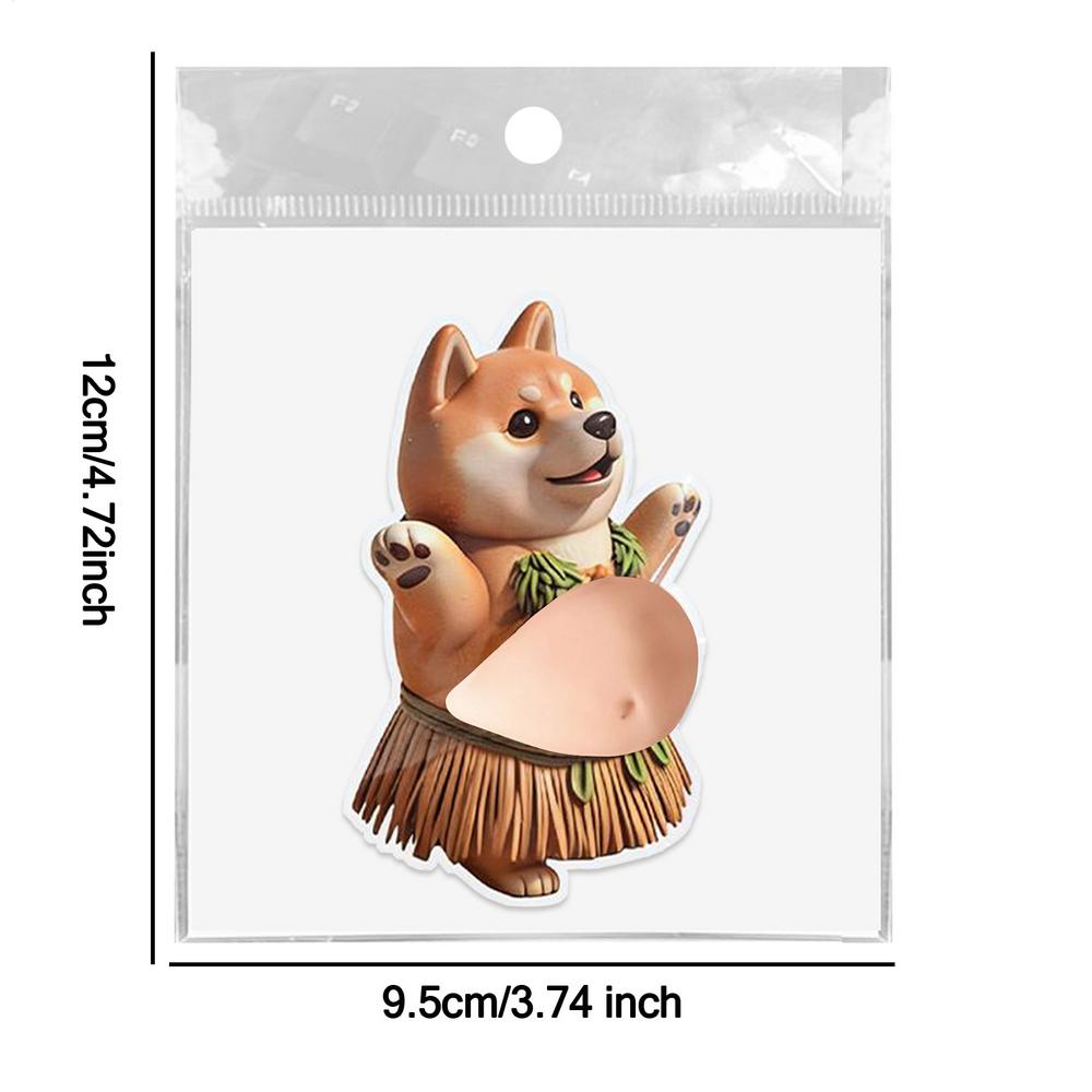 

3D dog Belly Stickers Squeezable Decorative Animal Cartoon self-adhesive Sticker Mobile Phone Decoration Sticker Home Decor