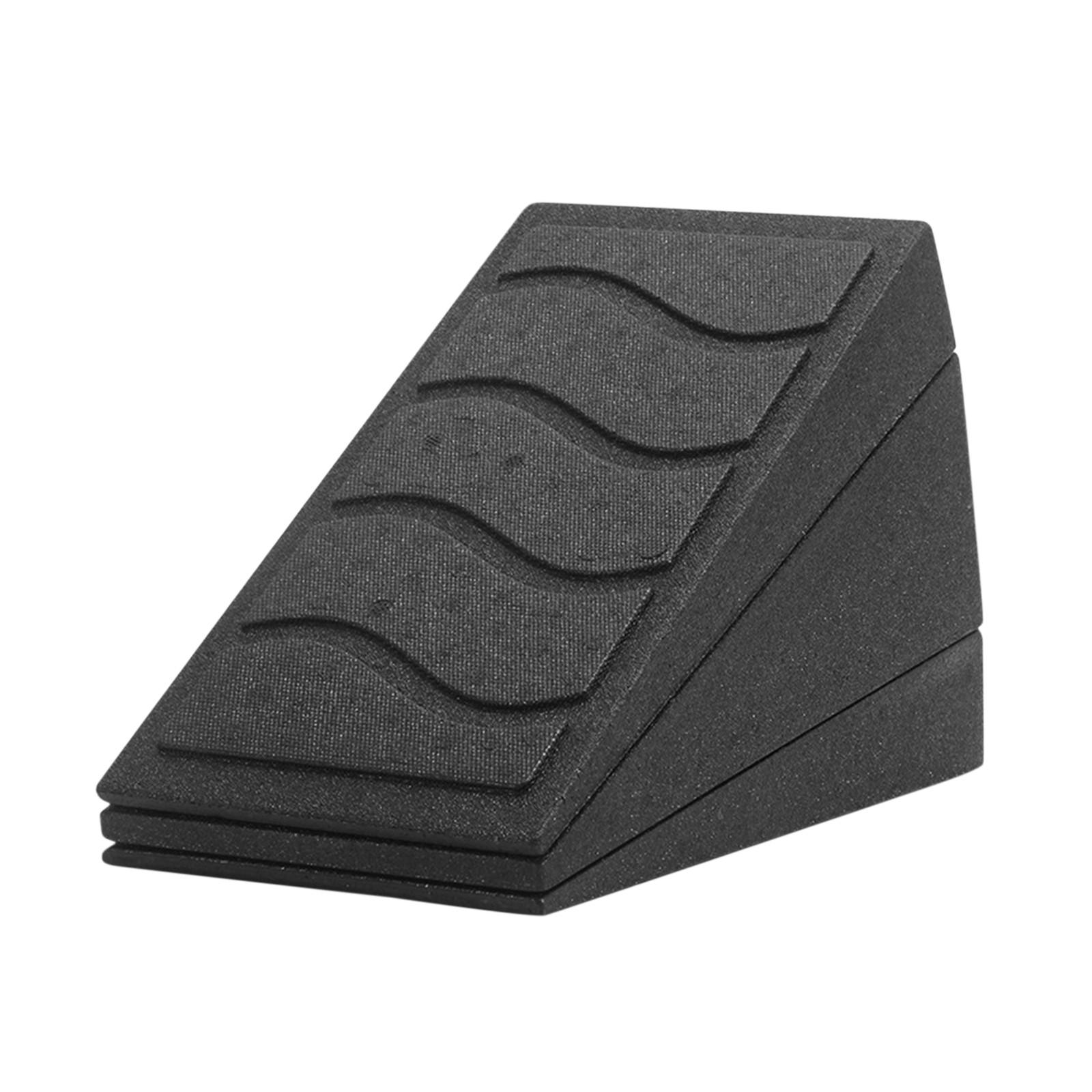Adjustable Foam Incline Wedge for Physical Therapy, Exercise, and Stretching - Set of 2 One Size чёрный