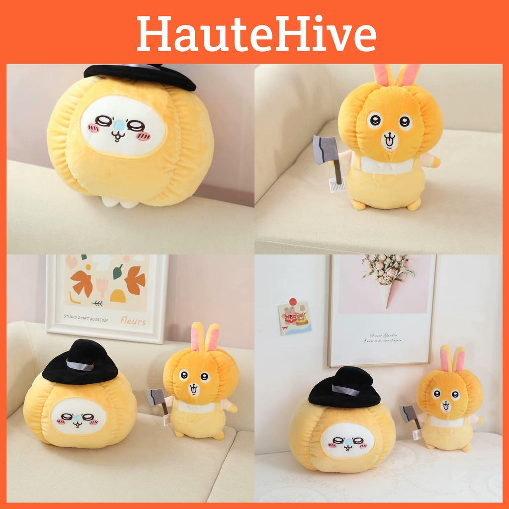 Pumpkin Chiikawa Plush Toy Cute Cartoon Girl Children Birthday Holiday Gift Doll