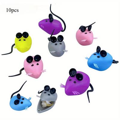 10pcs/bag Dental 3D Mouse Shape Teeth Storage Box Childreb's Tooth Souvenir Save Container Tool First Tooth Mini Gift Organizer