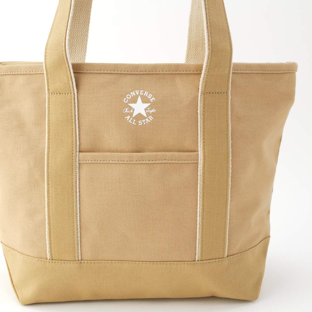 Converse Canvas Tote Bag, Medium, with Dwear Sticker, Canvas Tote Bag for Men and Women, TOKYO All Star (Medium, All Gray)