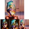 Mermaid Resin Animal Table Lamp With Colorful Retro Design For Gift And Home Decor