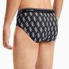 Calvin Klein One Gravity Band FW21 Color Block Full Print Stretch Fitted Briefs Men Underwear Black NB2224-V4S