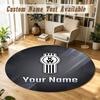 Round Rug Custom NameKenworth Pattern Non Slip Carpet Home Floor Decor