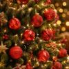 12Pcs/Set Creative Christmas Tree Balls Shiny Xmas Baubles Durable Christmas Ball Showcase