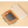 1PC Pull-out Buckle Card Cover Leather Card Holder Transparent Sandwich Men's and Women's Casual Oil Skin Bank Card Bag Gift