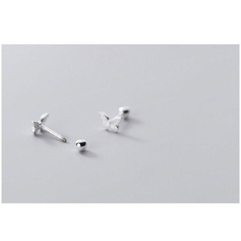 Kolczyki motylki ze srebra próby 925 dla kobiet sztyfty 925 małe srebrne kolczyki biżuteria kolczyk dla kobiety sztyft srebrny 925