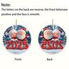 Santa Claus Acrylic Pendant with Lanyard Easy to Hang Adorable Christmas Tree Decoration Hanging Ornament Holiday Gift
