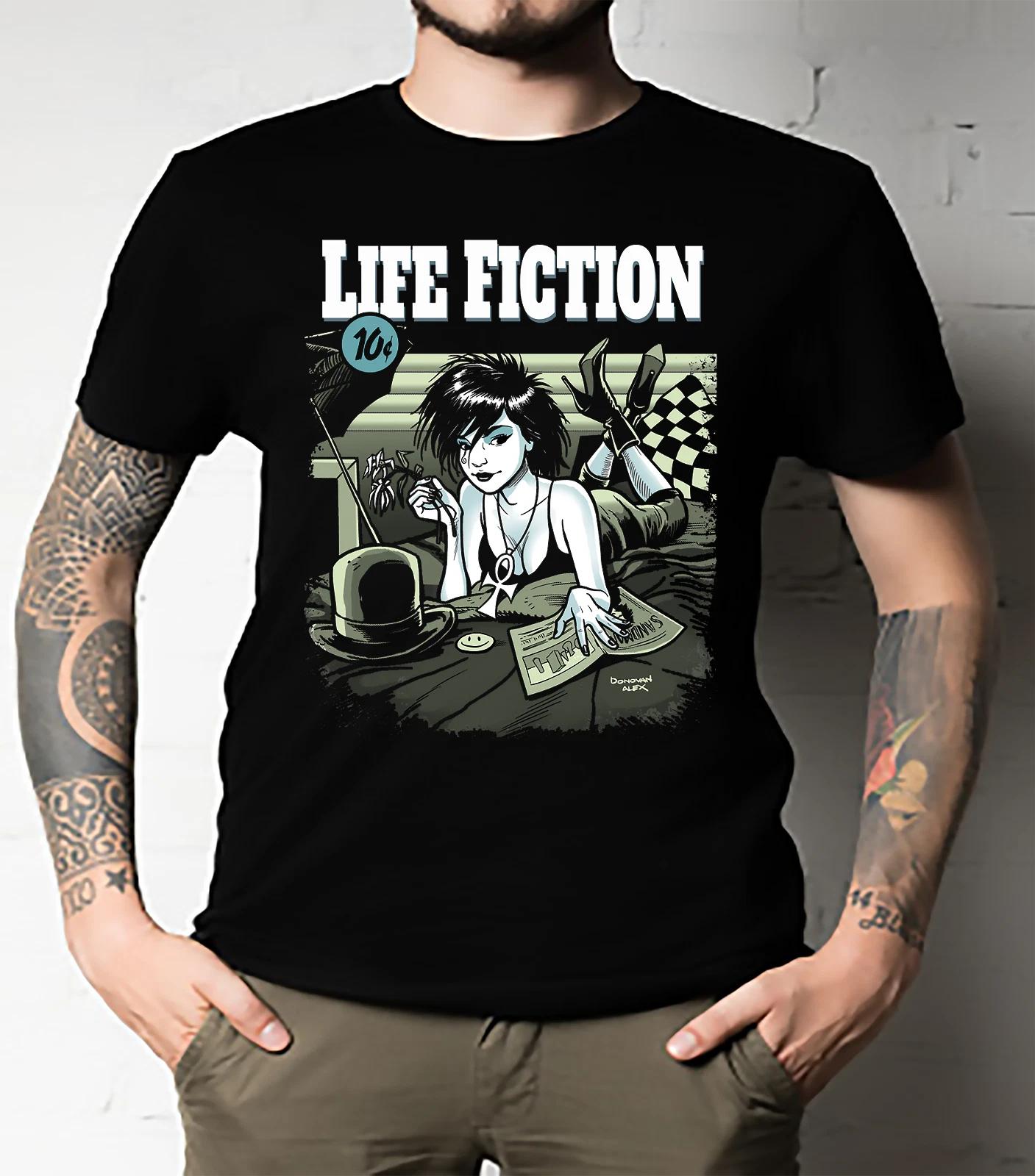 Men s and Women s T-shirts Life Fiction Classic S