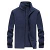 New Autumn and Winter Style Plus Fat Plus Size Fleece Outdoor Sports Fleece Sweatshirt Warm Middle-aged and Elderly Jacket Men
