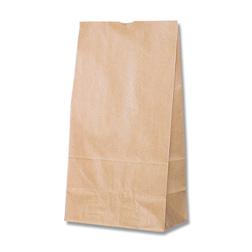 Shimojima Heiko Paper Square Bottom Bags 100 Pieces Bags, No. 20, Kraft, 21x13x40cm,