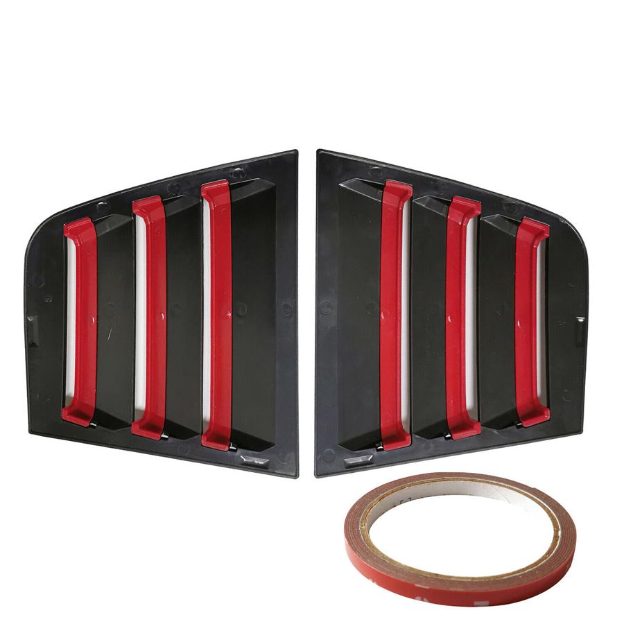 For 2011-2021 Dodge Charger Window Scoop Side Louver Air Vent Cover Trim Black