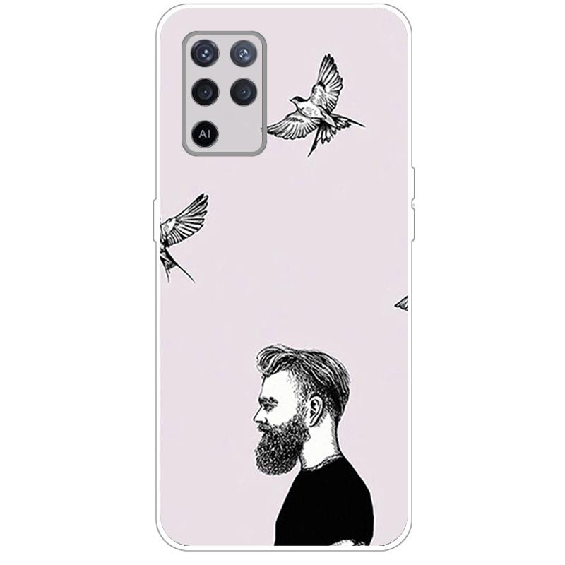 OPPO Reno4 Lite tokhoz Reno5 Lite ütésálló puha szilikon TPU hátlap OPPO Reno 5 4 Lite telefontokhoz tok aranyos rajzfilm