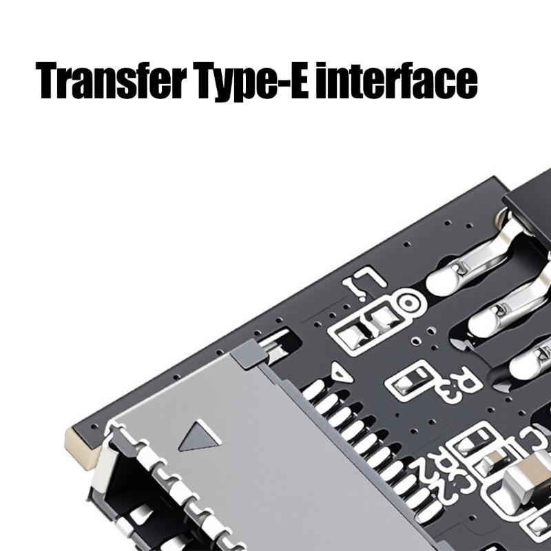 USB2.0 Header Adapter Internal 9Pin Male to Type E Female Converter for Extending USB Port Front Panel for PC