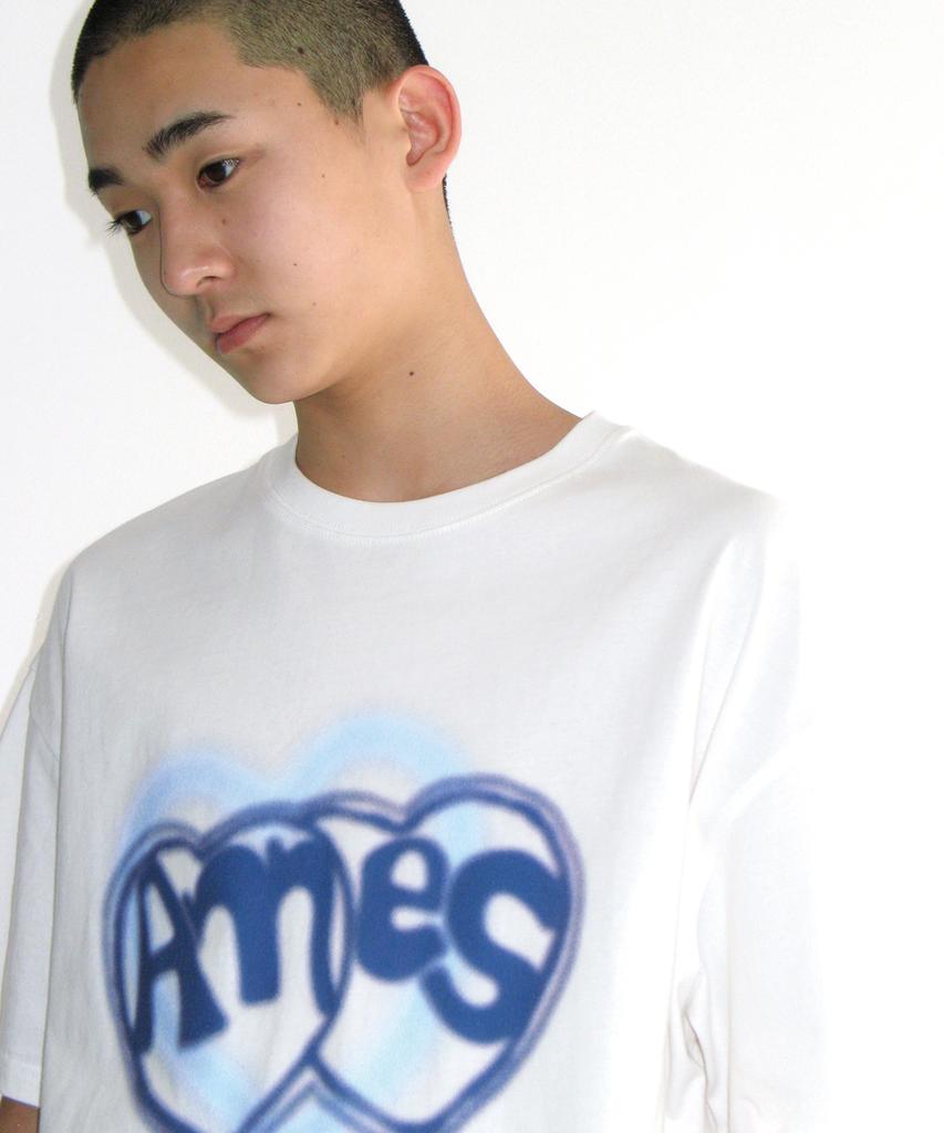 AMES-WORLDWIDE Heart Spray Tee White