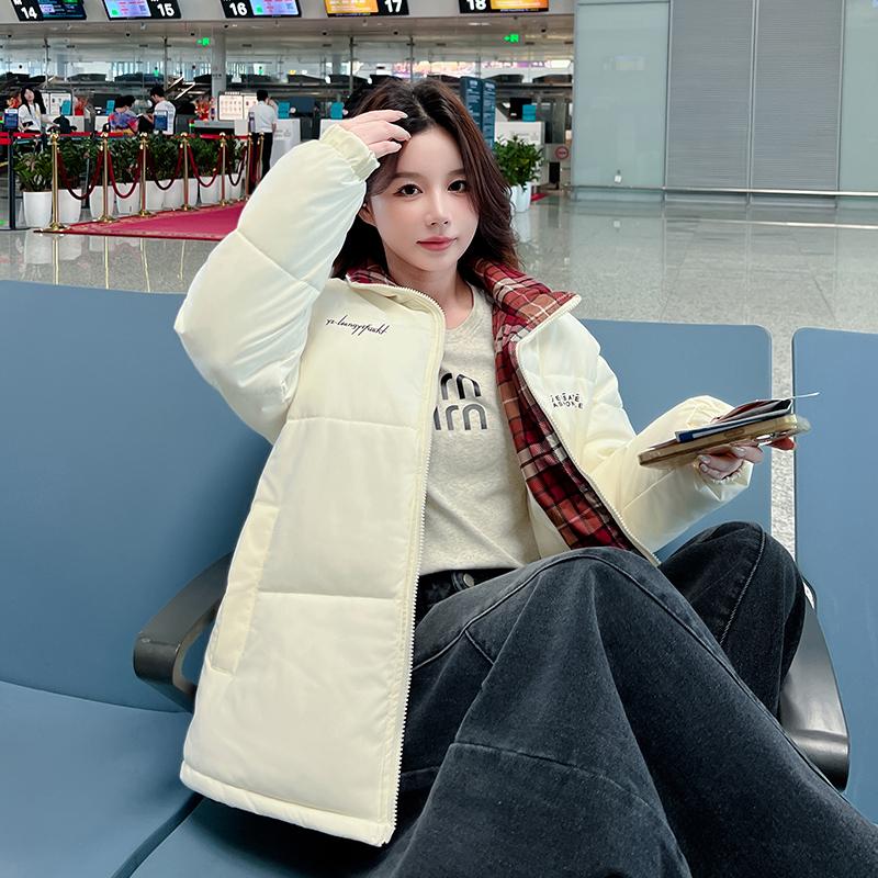 Autumn Winter Thicken Warm Parka Women Casual Sweety Solid Color Big Pocket Loose Jackets Outwear