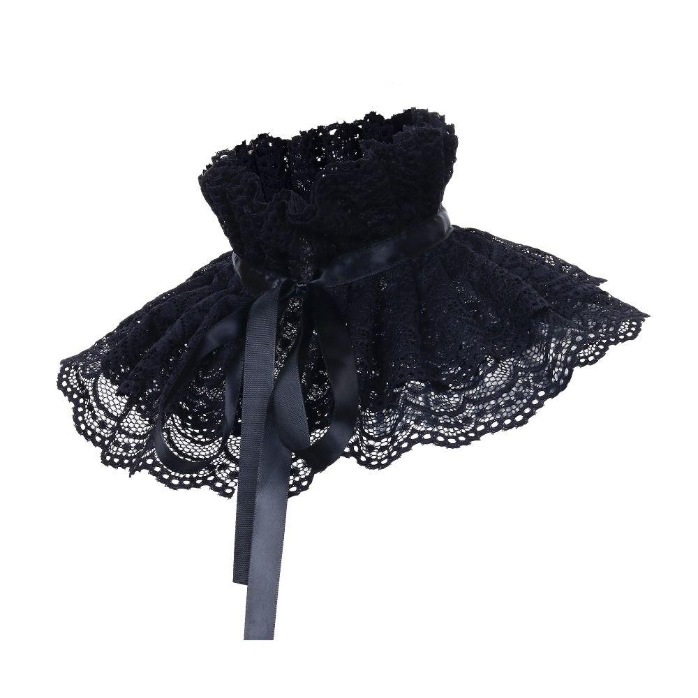 Lace Victorian False Collar Detachable Neck Tie Accessory  Clothes Accessories