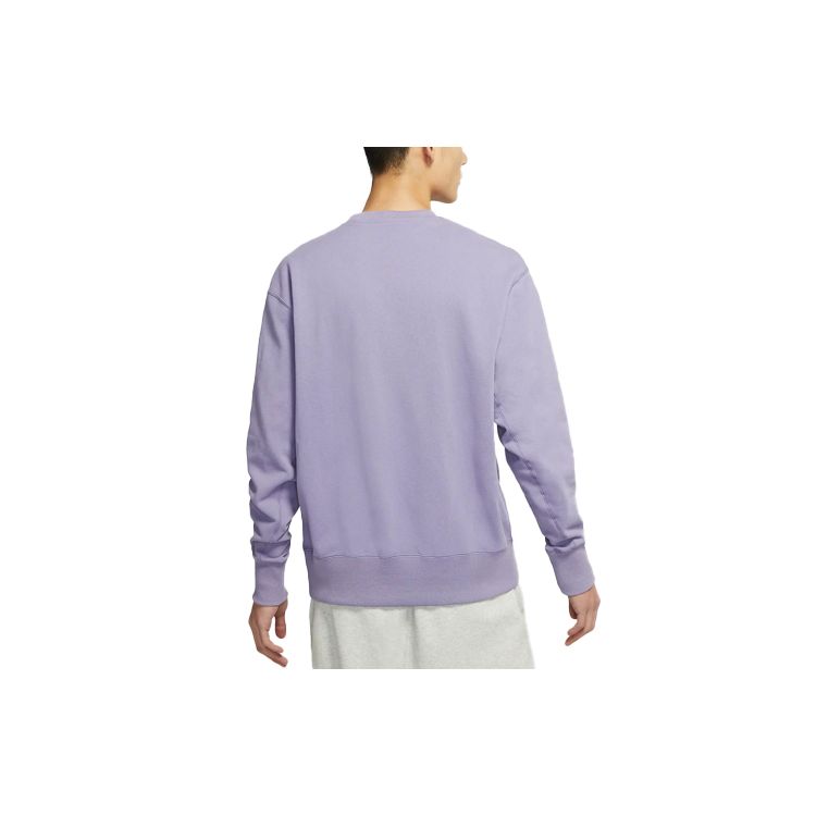 Nike Sportswear Logo Crew Neck Pullover Sweatshirt Men Tops Misty-Purple DA0022-588