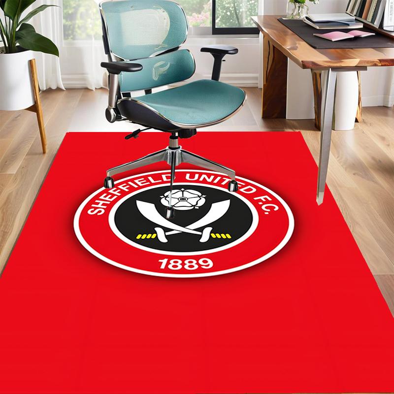 1pc Football Team Design Area Rug - Non-Slip, Soft & Cozy Floor Mat for Living Room, Bedroom, Office - Indoor/Outdoor Decorative Carpet