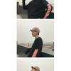 Short brim, plain-colored hat, men's baseball cap, men's soft-top cap, men's sun hat
