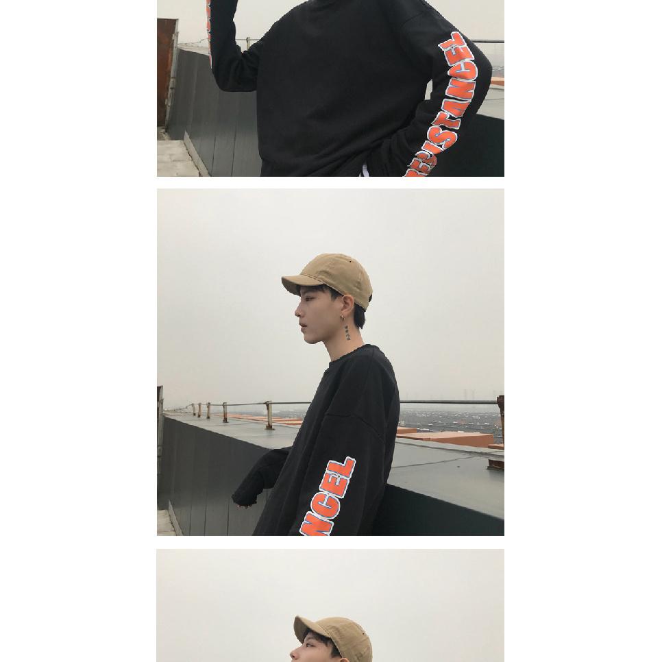 Short brim, plain-colored hat, men's baseball cap, men's soft-top cap, men's sun hat
