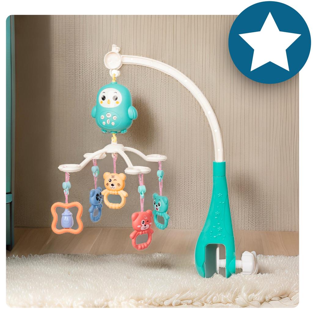 Crib Carousel Baby Bed Lullaby Music Box With Remote Control