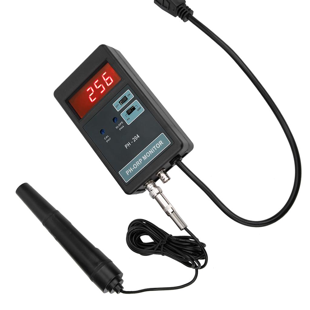 Digital LED Display PH ORP Temperature Control Monitor Meter Tester Monitoring EquipmentEU Plug 220V