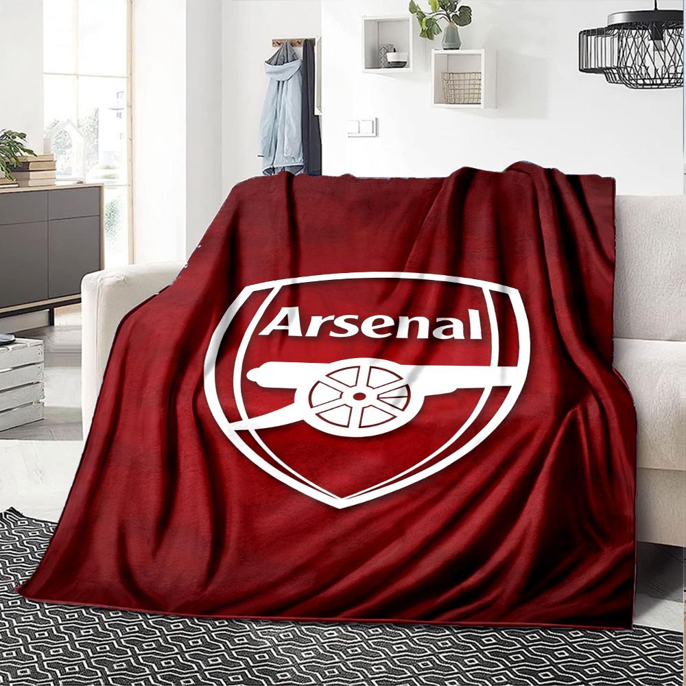 1pc A-Arsenal Blanket, Gift, for Men and Women, Soft Blanket, Good for Sofa Bed Couch Travel, Lightweight Flannel Blanket