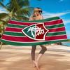 Flumi-nense Football Club  Printed Microfiber Beach Towel, Soft And Absorbent, Quick-Dry, Ideal for Summer Travel, Beach Essential, Swimming Pool