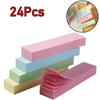 Small Rectangle Colorful Sticky Note, 24Pcs Sticky Notes, 100sheets Per Pad, Message Note for Students, Home, School, Office