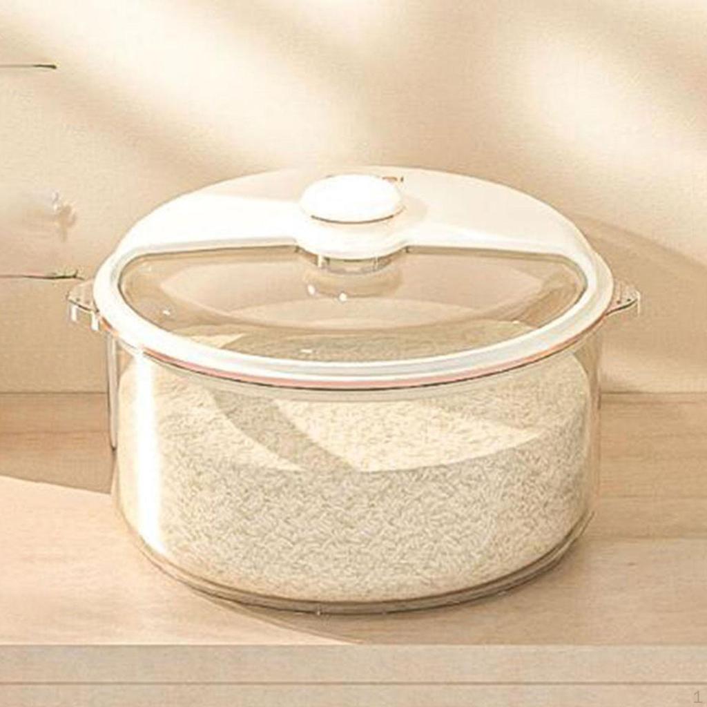 Rice Container Dog Cat Food Pet Storage Box Countertop Home Kitchen